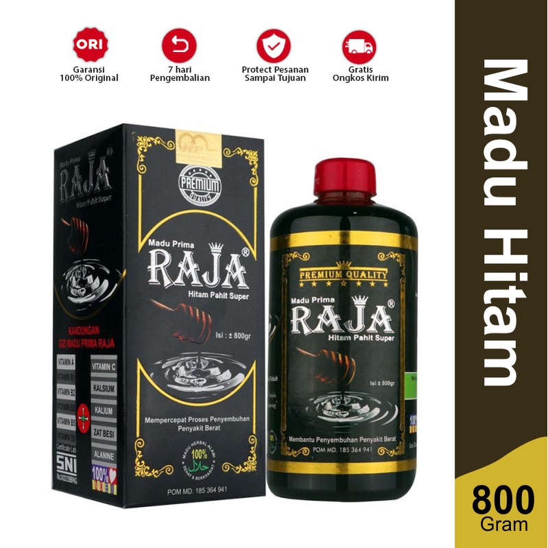 Madu hitam | Madu hitam pahit | Madu Pahit Raja 800 Gram MADU PRIMA RAJA HITAM PAHIT