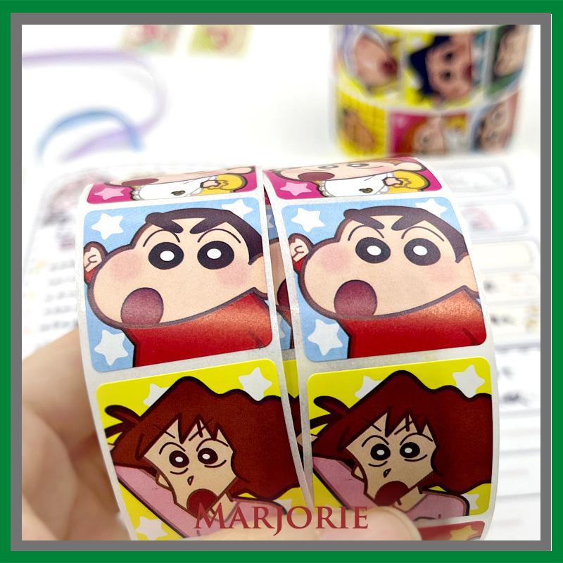 Kartun Lucu Bahan Scrapbook Sticker Melody Crayon Shin-chan Line Dog DIY Stiker Dekoratif-MJD