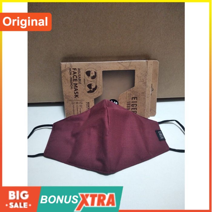 Masker Eiger KAI E89 MASK ADULT 91000 6095 Original Masker Kain