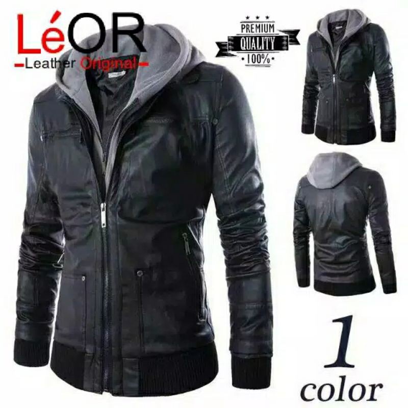 Jaket Kulit GGS hoodie original