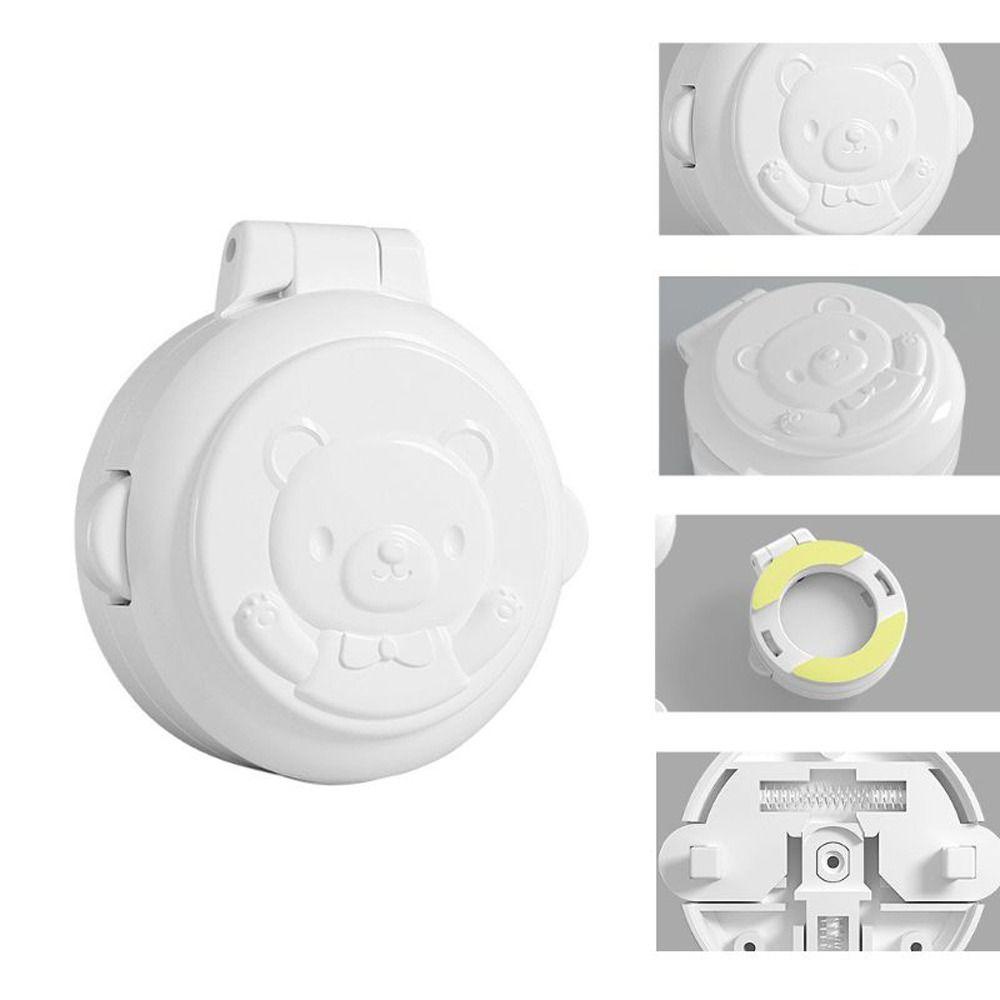 Needway   Kunci Pengaman Anak Kokoh Berguna Praktis Pengaman Dapur Bayi Anti Sentuh Tombol Tutup Lock Knob Cover Padlock Bear Gas Knob Cover