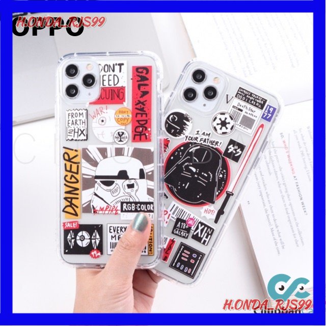 Soft Case Oppo F1S F5 F7 F9 F11 A37 A39 A71 A83 A1K A3S A52 Reno 4 4F 5 - Starwars Shockproof