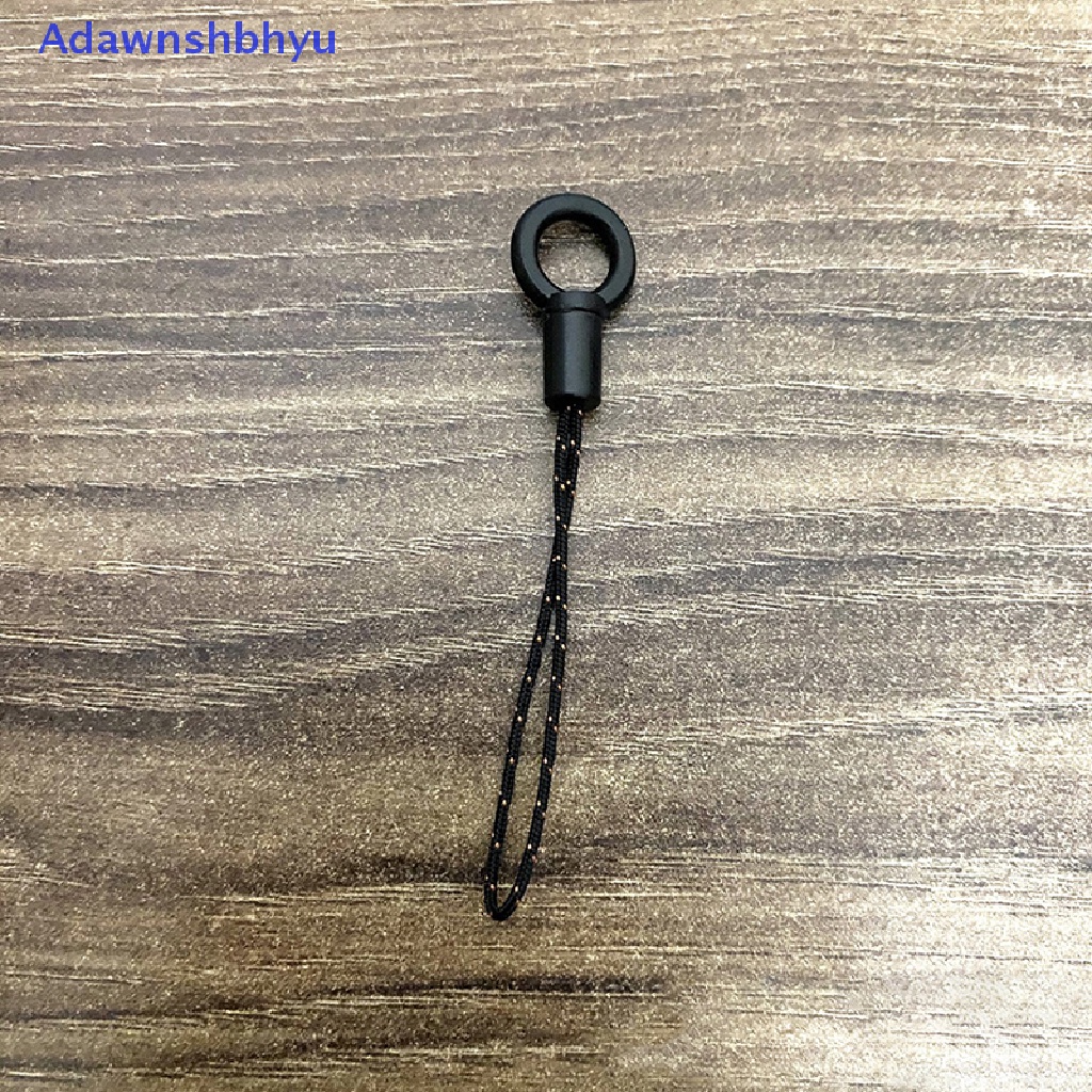 Adhyu Gesper Tali Hitam Kecil DIY Aksesoris Shell Ponsel Lanyard Universal ID