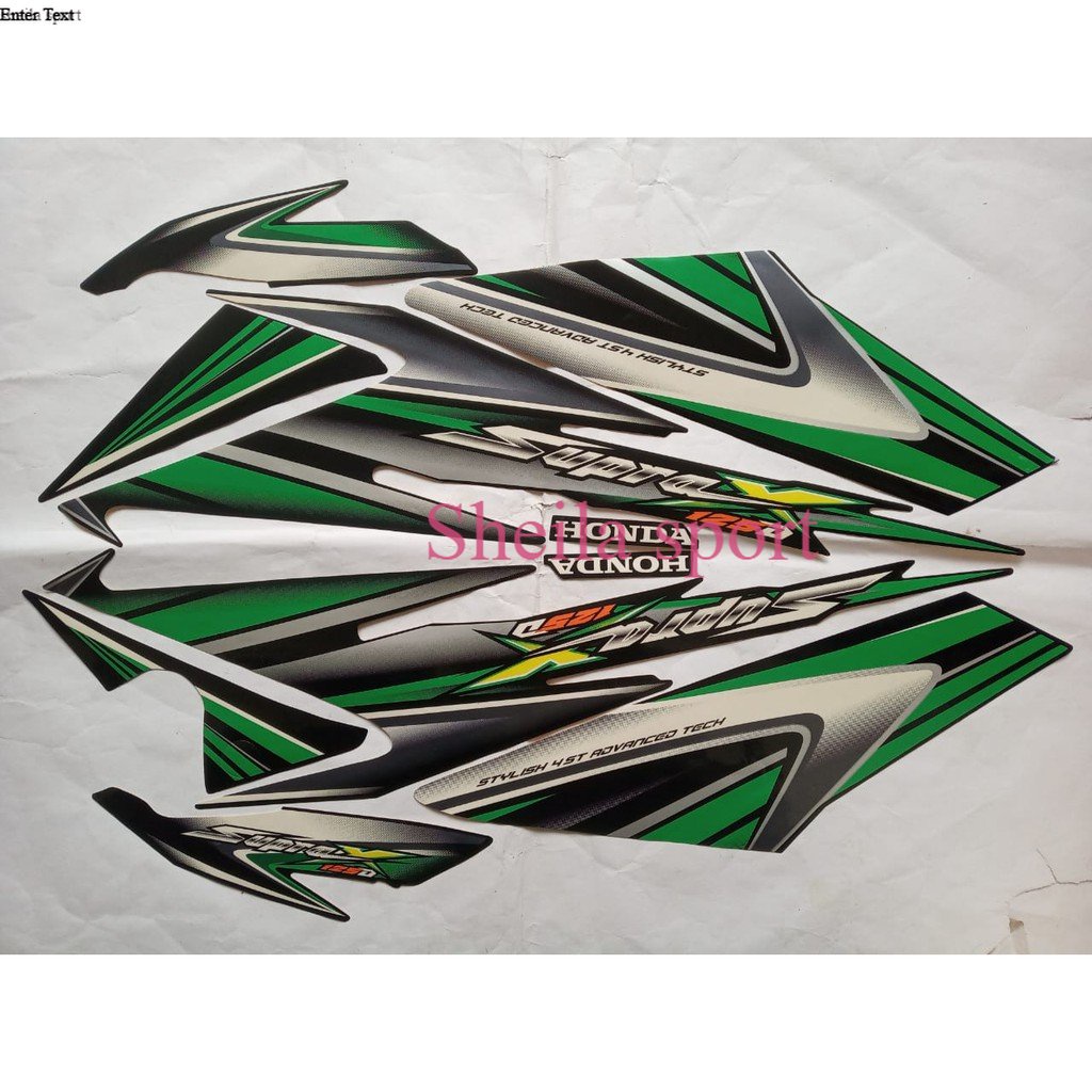 Stiker striping motor honda supra x 125 2006