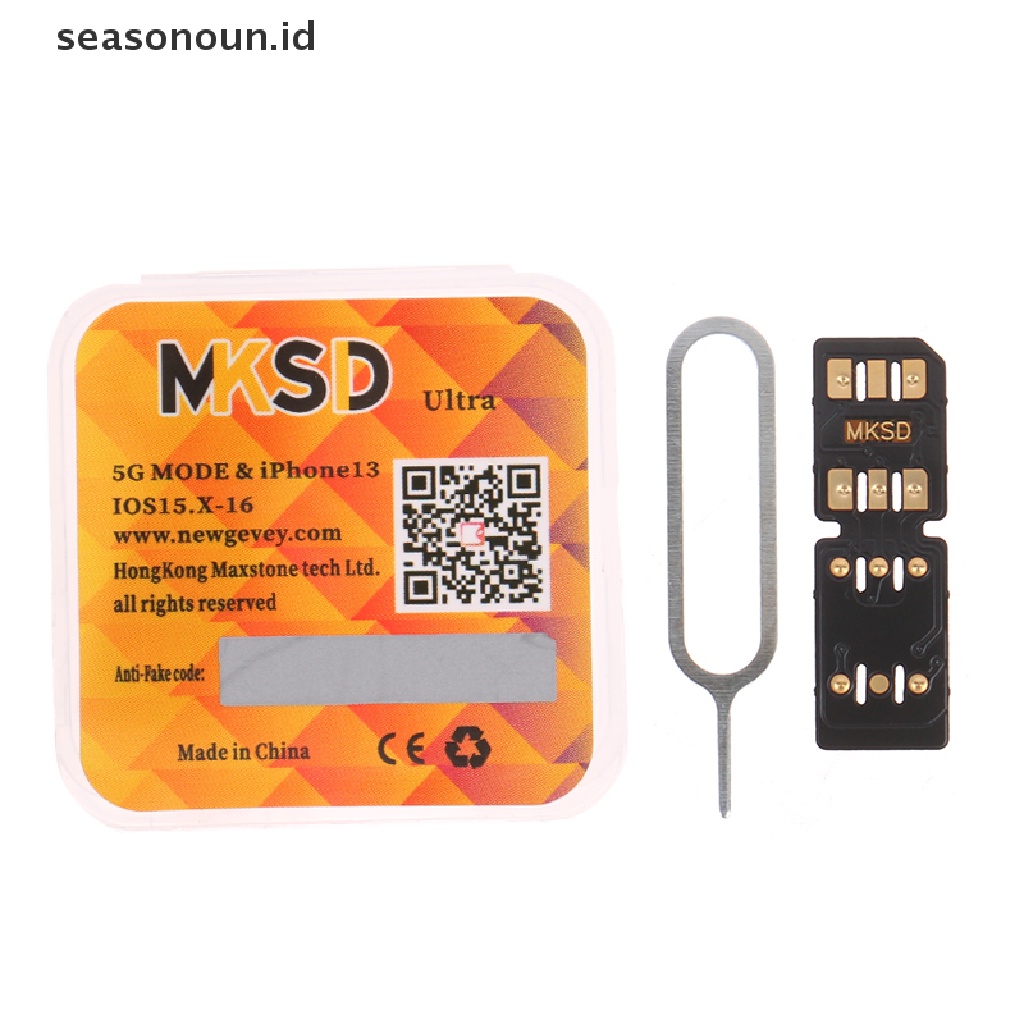 Seasonoun Kompatibel Dengan Kartu SIM MKSD Ultra 5G Untuk Telepon6 /7 /8/X/XS/XR/XSMAX /11 /12 /13Pm IOS 15.0 IOS 16.0 IOS 15.7 Mendukung Sistem Terbaru.