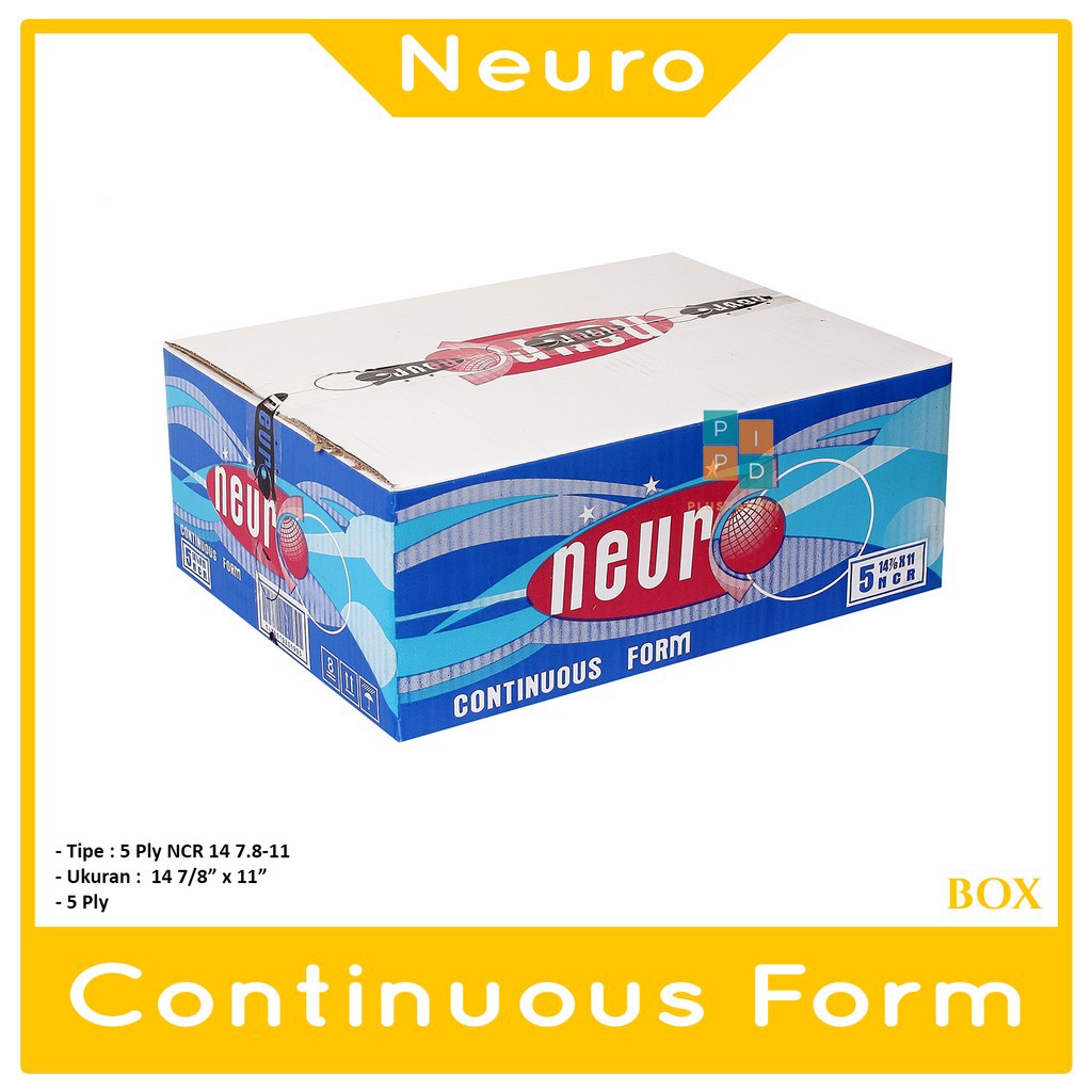 

NEURO - Continous Form 5 Ply 14 7/8 x 11 ( B5 ) Ncr - Box