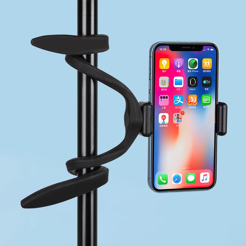 Universal Microphone Stand Mic Stand Dudukan Ponsel Klip Mic Holder Bracket Lengan Fleksibel Dapat Dilipat Untuk Video Live