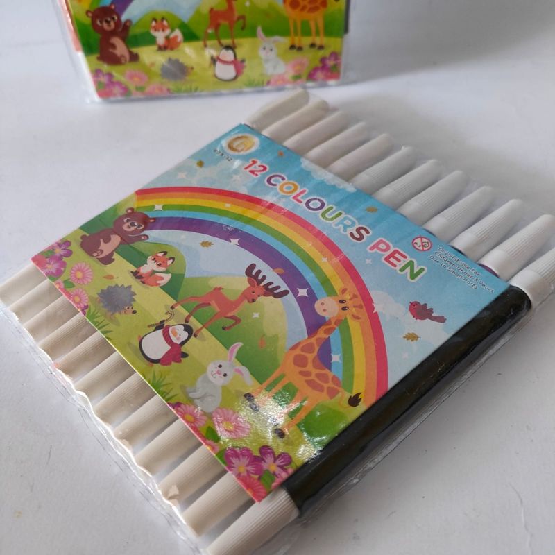 12 PCS - SPIDOL 12 WARNA MURAH 838 | COLOURING MARKER PENCIL | SPIDOL WARNA