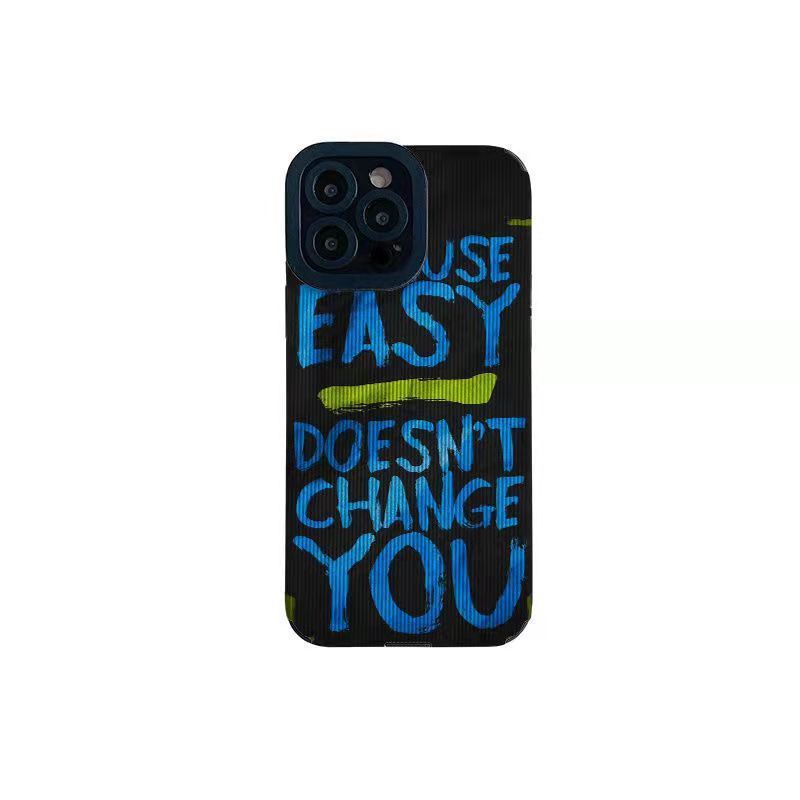 【Lamb Skin】Blue Use Easy Soft Case for IPhone 6S 7 Plus 8 Plus X XS XR XS Max 11 13 12 14 PRO Max 14 Plus 12 13 Mini Camera Protect Women's Fashion