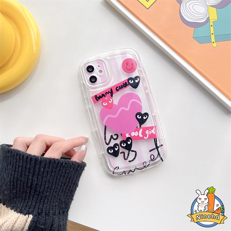 IPHONE Casing Kompatibel Untuk Iphone14 13 12 11 Pro Max X Xr Xs Max8 7 6 6s Plus SE 2020 ins Gadis Pedas Rose Red Love Silikon Fashion Phone Case Shockproof Menebal Airbag Soft Case