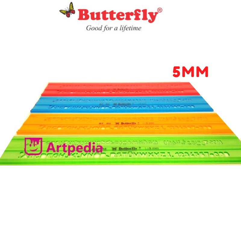 BUTTERFLY PENGGARIS MAL HURUF BT-R5 5mm