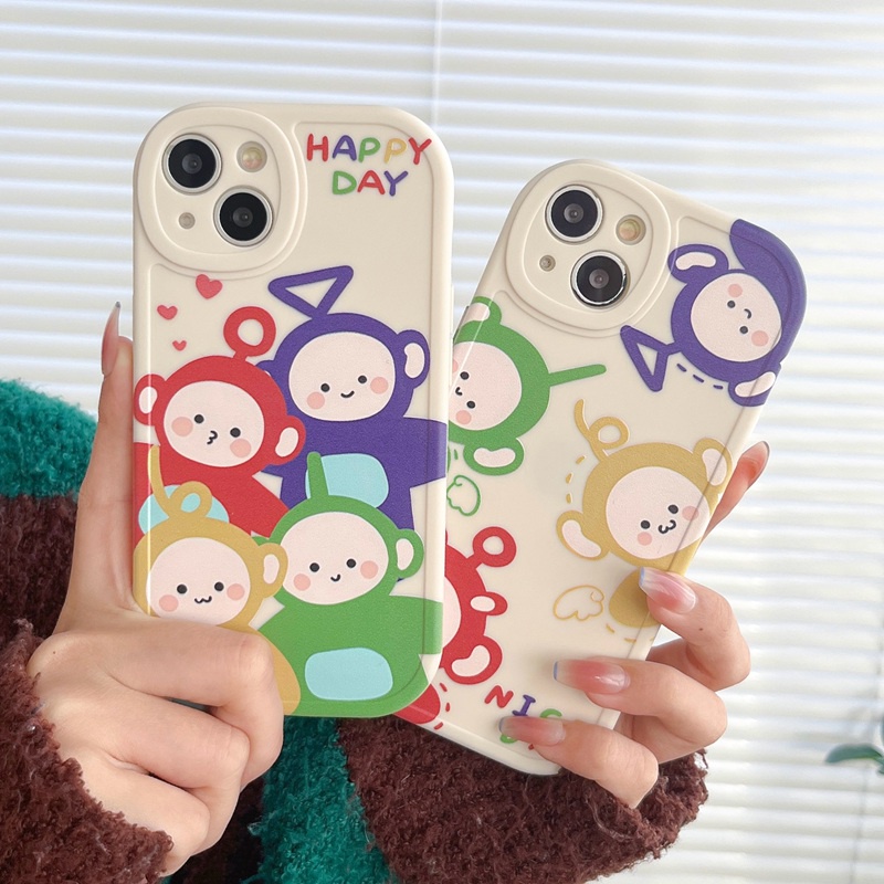 Teletubbies Soft Case hp OPPO A9 A5 A31 A53 A33 2020 A7 A5S A12 A11K F9 F11 A15S A35 A52 A92 A54 A36 A96 A83 A57 A3S A16 A1 Pro Reno3 5 6 7Z 9 happy Day