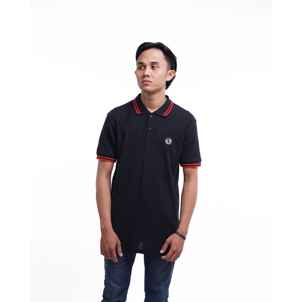 KAOS POLO FRIDAY KILLER | DIPPY POLO BLACK RED