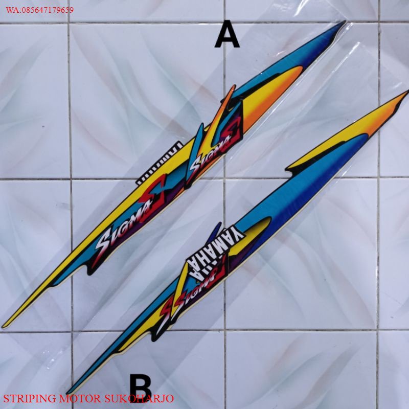 (ORI) Striping Yamaha Sigma | sticker bodi motor sigma lama KUALITAS ORIGINAL MURAH