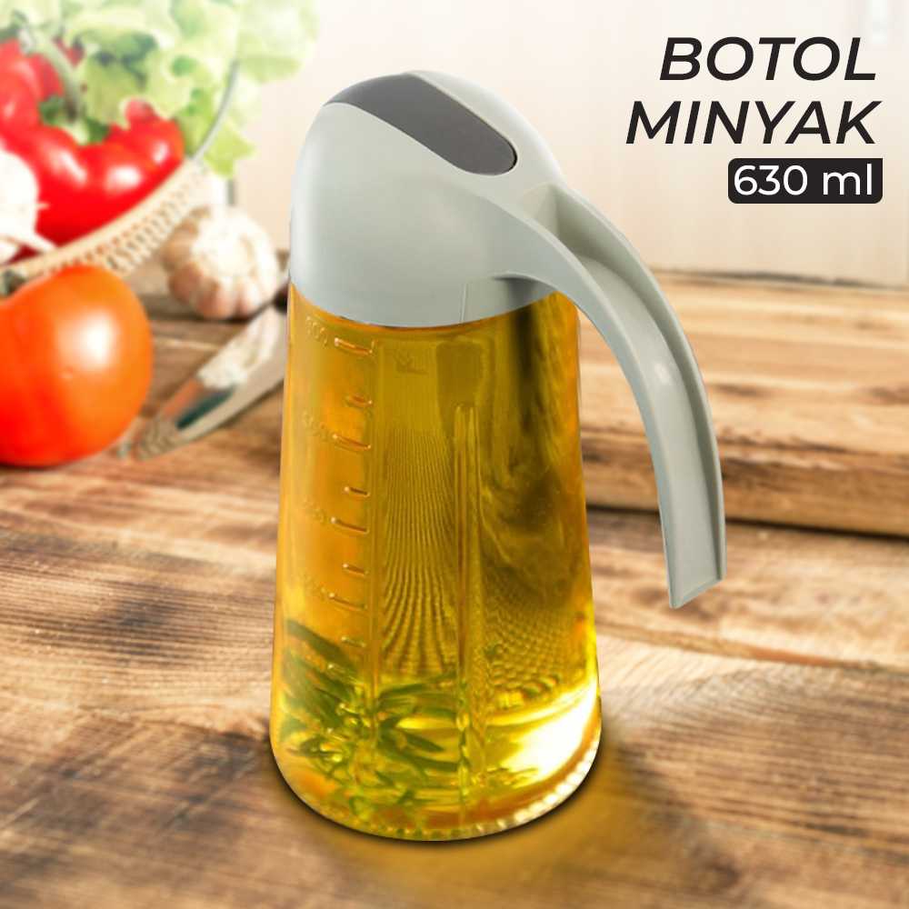 (BISA COD) FTIHSHP Roborobo Botol Minyak Serbaguna Seasoning Glass Jar 630ml - CY1808