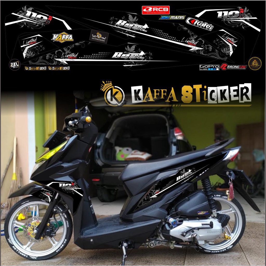 POLET MOTIF STIKER / LIST Sticker Striping List Variasi Beat ESP/Street - Striping Variasi Beat ESP/