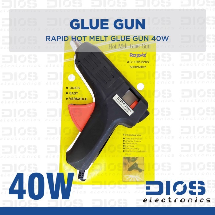 

Hot Melt Glue Gun RAPID 40W 110V-220V 50Hz/60Hz Lem Tembak
