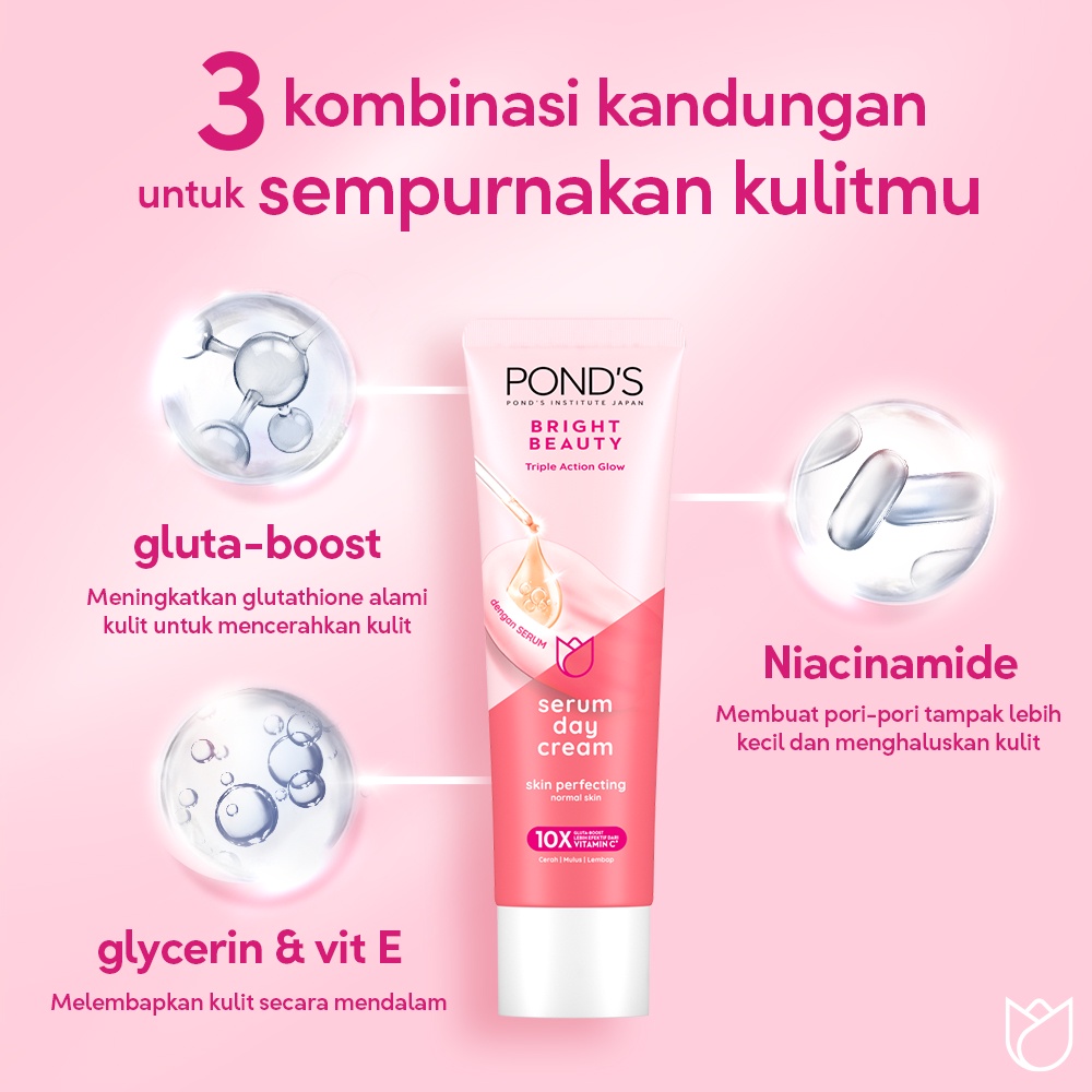 Ponds Bright Beauty Krim Wajah Skin Perfecting Cream Pencerah Wajah 40 G - Brightening Cream