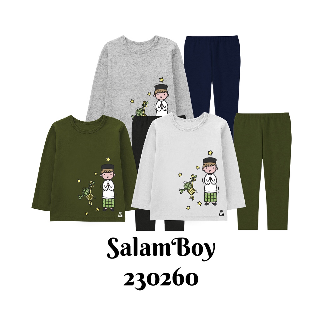 Baju Tidur Piyama Muslim Anak Series StayLatief Usia 2-8 Tahun Bahan Katun Combed 30s