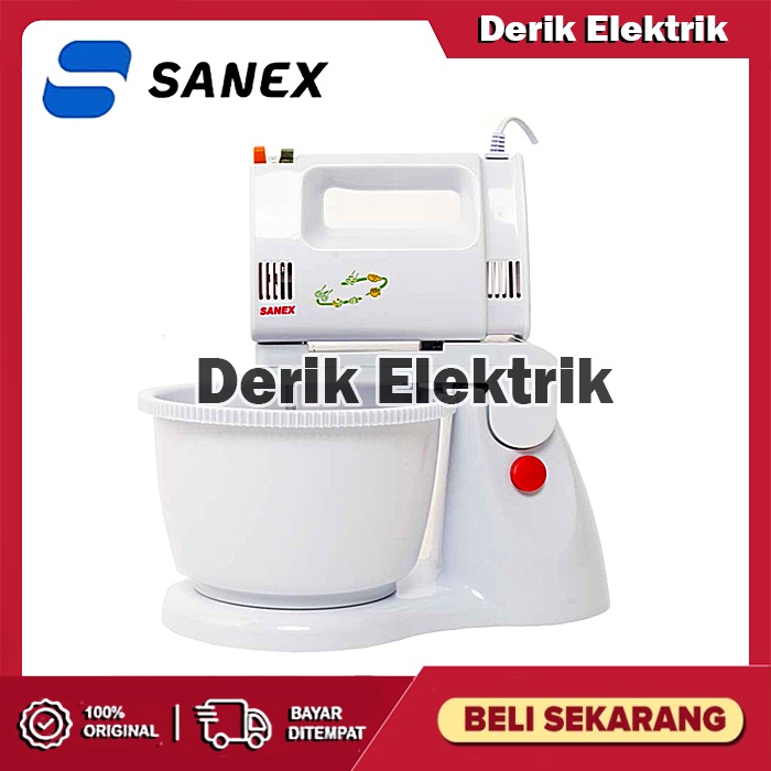 STAND MIXER SANEX MC-1508 MIXER KUE ALAT PENGOCOK 5 KECEPATAN