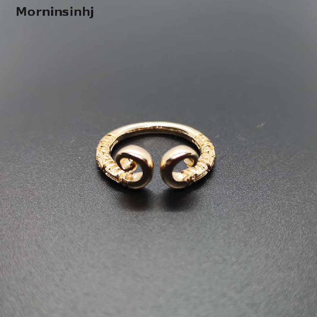 Mornin Cute Monkey King Ring Cincin Pasangan Couple Pria Monkey King Golden Cudgel Ring Resizable Finger Rings Untuk Wanita Pengencang Mantra Cincin Golden Rod Open Ring id