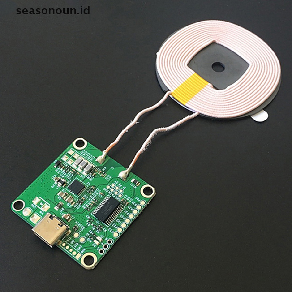 Seasonoun 5V-13.5V 20W Qi fast wireless charger module transmitter PCBA circuit board.