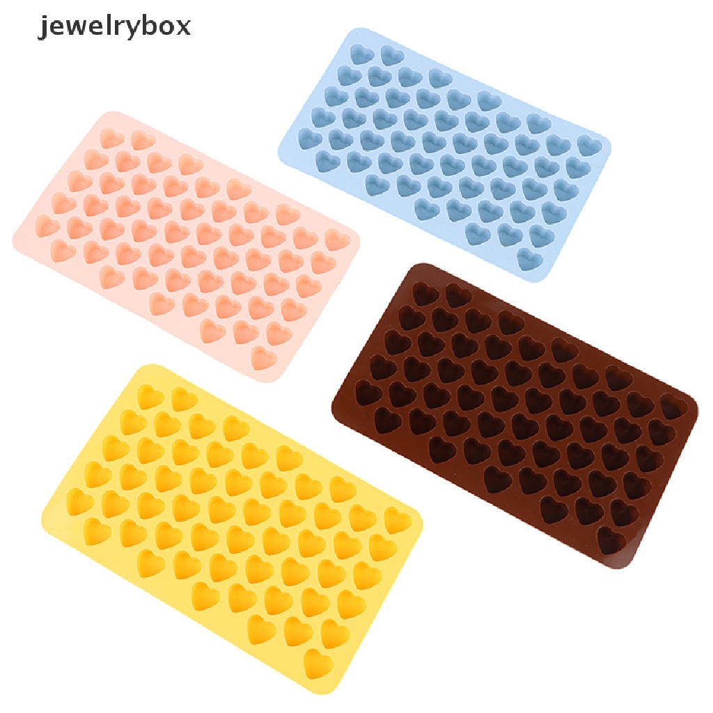 [jewelrybox] 1pc 55rongga Berbentuk Hati Cetakan Silikon Cinta Cetakan Coklat DIY Alat Kue Butik