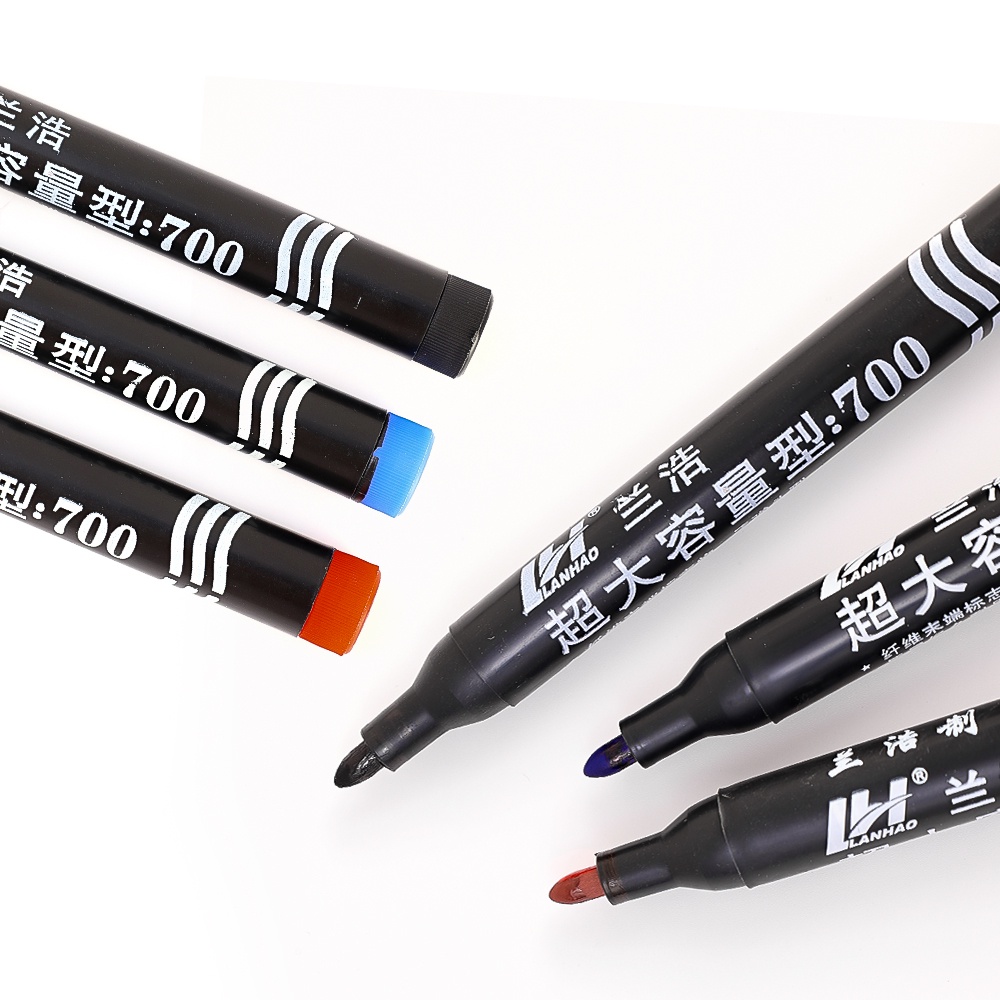 [Harga Grosir] Waterproof Paint Marker Pen Spidol Berminyak Cepat Kering Gel Pen Gambar Seni Coret Pulpen Hitam Biru Merah Spidol Permanen Siswa Lukisan Sketsa Spidol