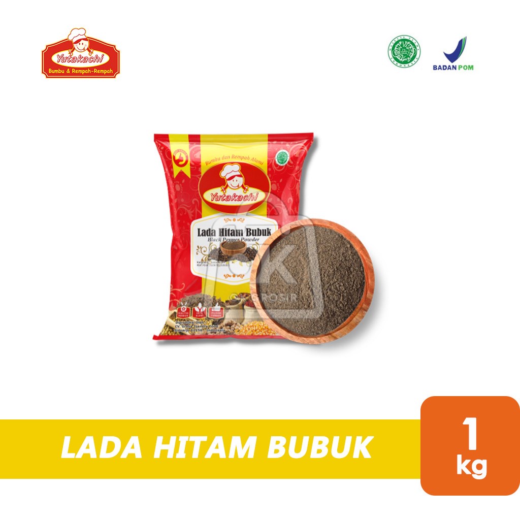 

Lada Hitam Bubuk Yutakachi Merica Bubuk Blackpepper Powder (1 kg)