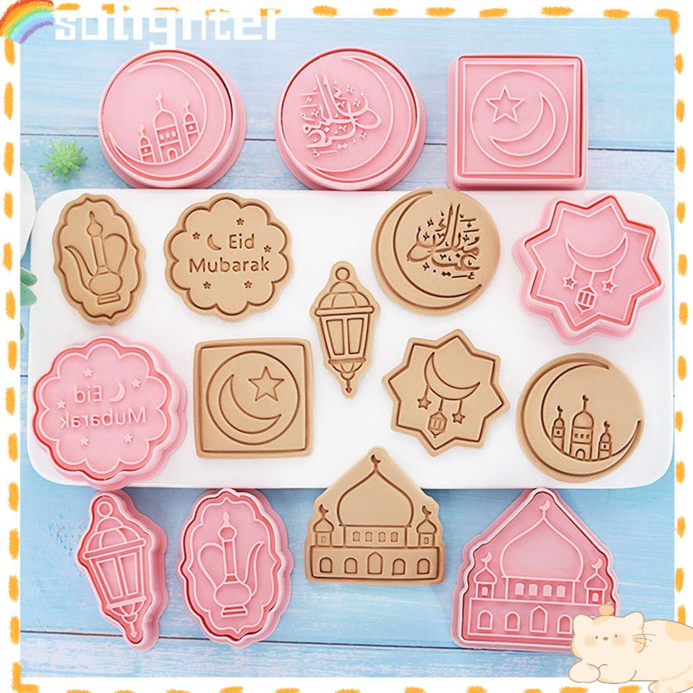 Solighter 8pcs/set Cetakan Cookies DIY Camel Fondant Cetakan Kue Alat Dekorasi Kue Candy Mold Biscuit Embossed Cutter