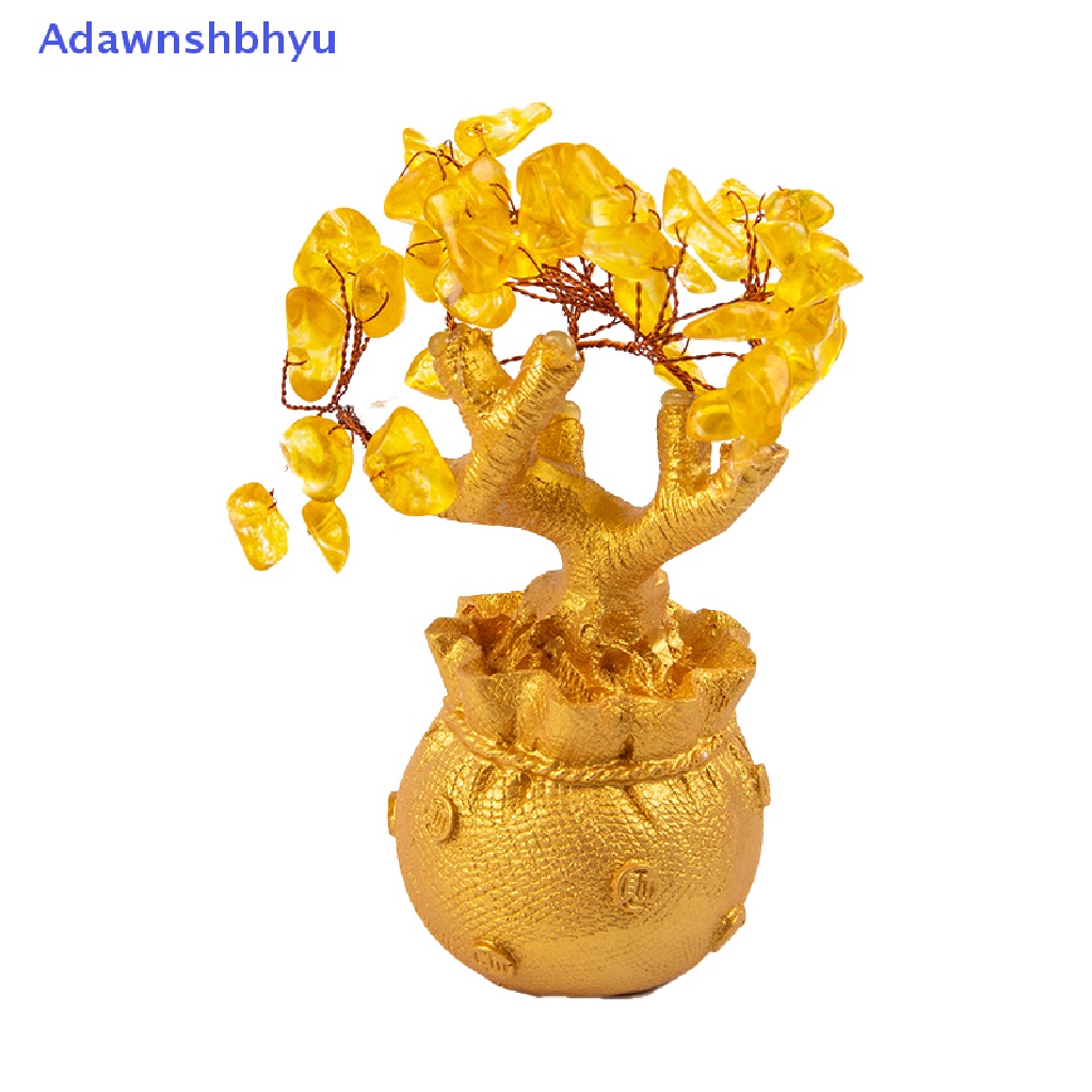 Adhyu Pohon Uang Kristal Alami Pohon Keberuntungan Feng Shui Money Tree Home Decor ID