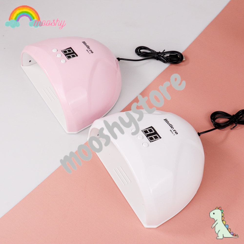 Mooshybeauty Pengering Kutek Kuku UV LED Nail Dryer 36W Pink - MS1Mini01