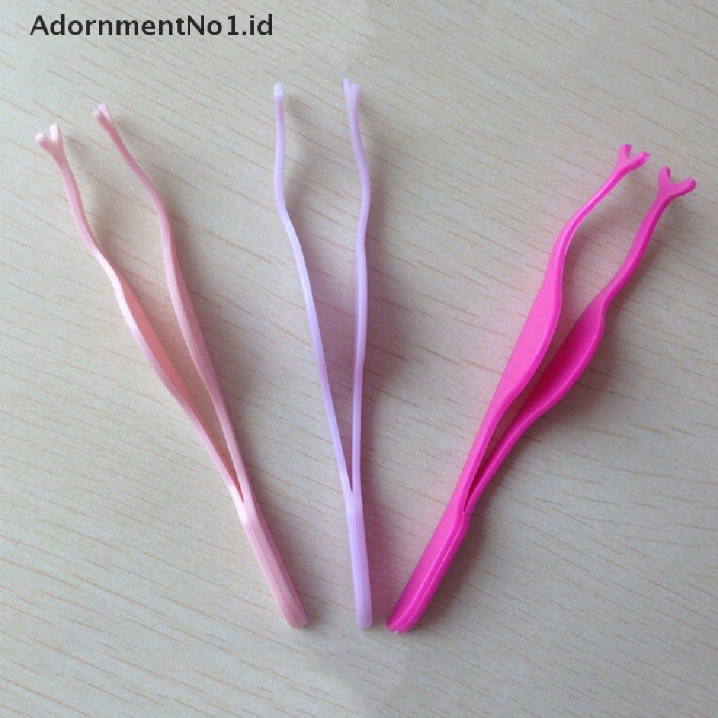 [AdornmentNo1] 1X Plastic False Eyelash Extension Applicator Remover Tweezer Nipper Beauty Tool [ID]