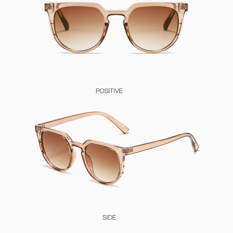 Fashion Oversized Sunglasses Woman Brand Designer Vintage Square Kacamata Matahari Perempuan Bingkai Besar Gradien Shades