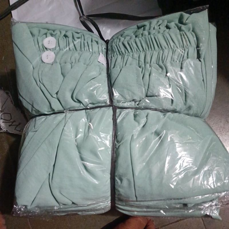 Kulot Highwaist Kancing 2 Dua Kulot Comfy HW Crinkle terbaru kekinian