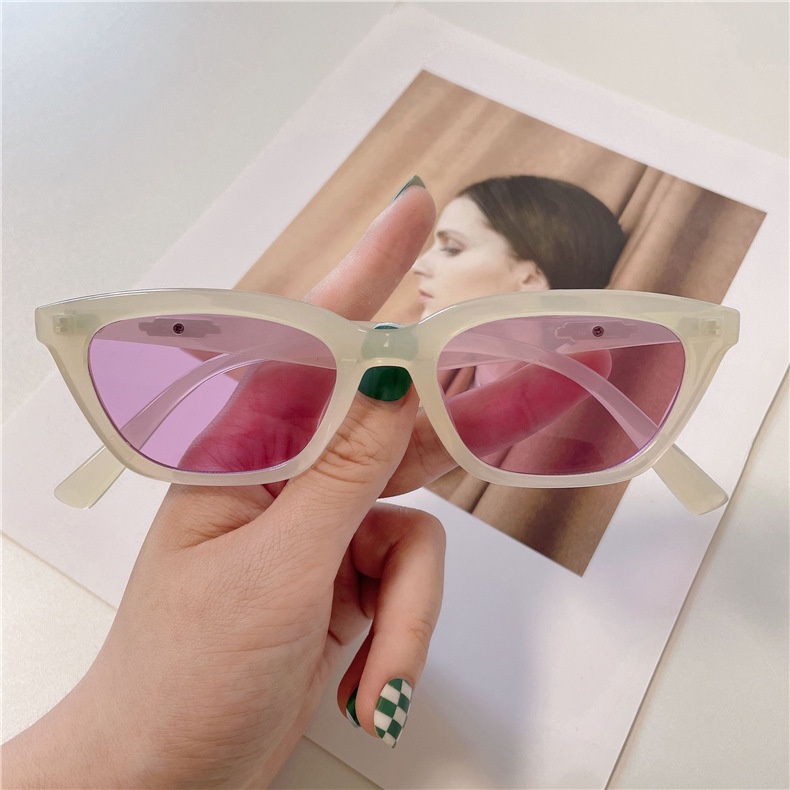 Aesthetic Shades Sunglasses UV400 Untuk Wanita/Pria Eyeglasses Colour