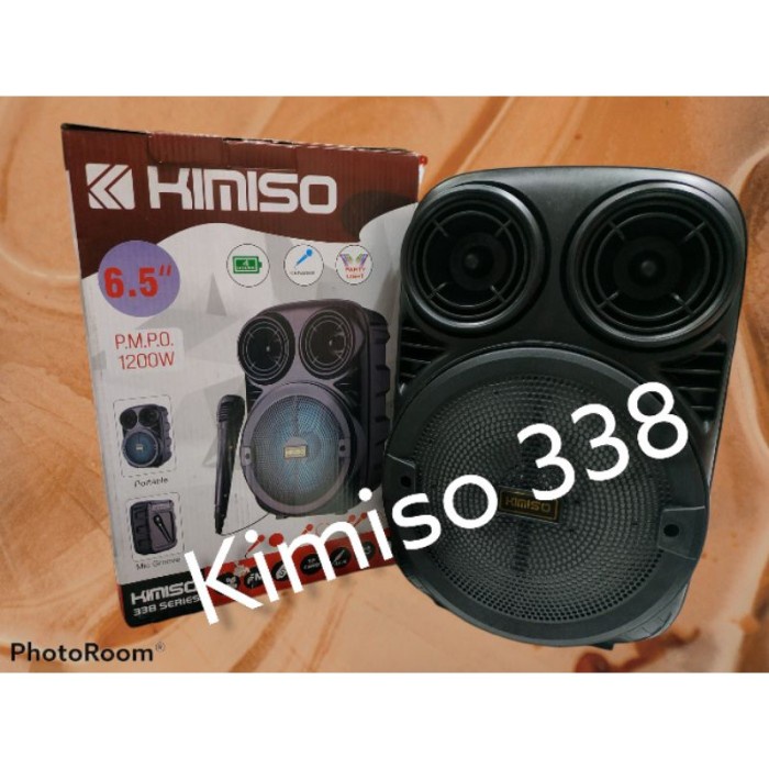 Spiker Bluetooth kimiso 3381 6.5 Inchi Free Mic Karaoke FM SUPER BASS