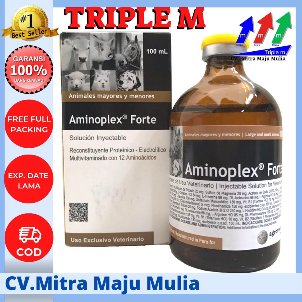 Aminoplex forte Multivitamin Lengkap Hewan Ternak