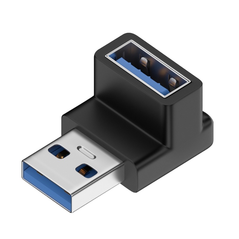 Gro Adapter Ekstensi USB3 0derajat Kanan Atas Bawah Siku Untuk PC