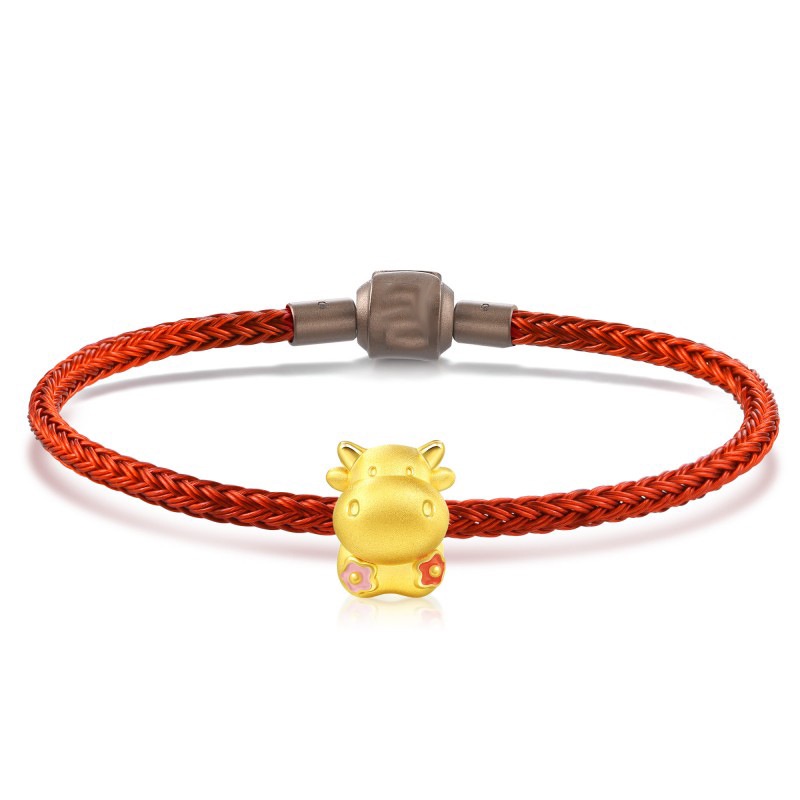 Goldkingdom Aksesoris Perhiasan Fashion Ready Stock Gelang Pria Dan Wanita Zodiak Ox Untuk Mengirim Bayi