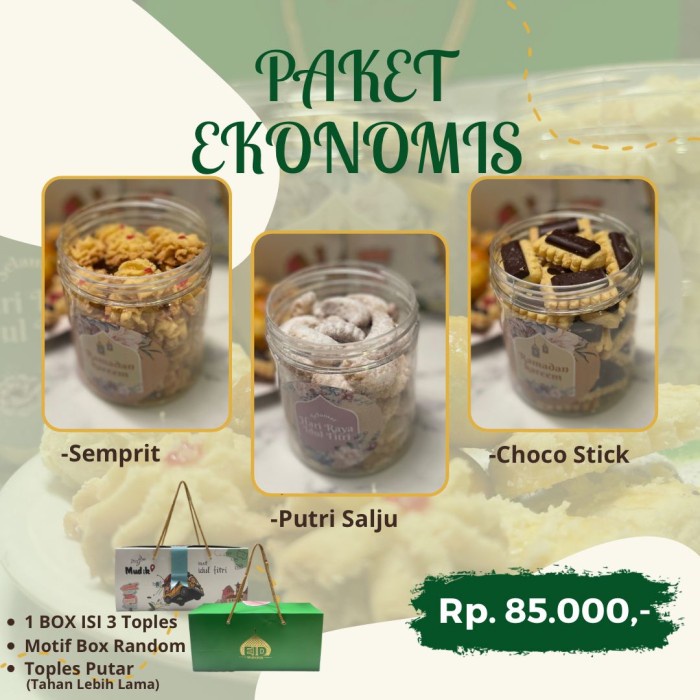 

Hamper Lebaran Hampers Parcel Kue Kering Nastar Coklat Premium Halal