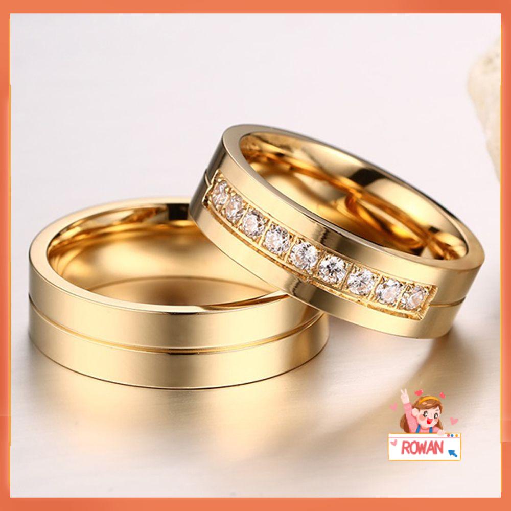 R-flower Wedding Band Cincin Fashion Love AAA CZ Anti Karat