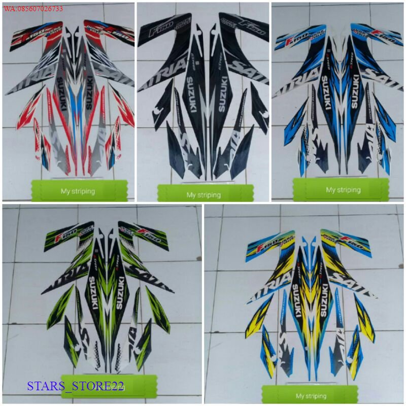 (ORI) Stiker Sticker Striping Satria Fu 2013 2014 KUALITAS ORIGINAL PABRIK