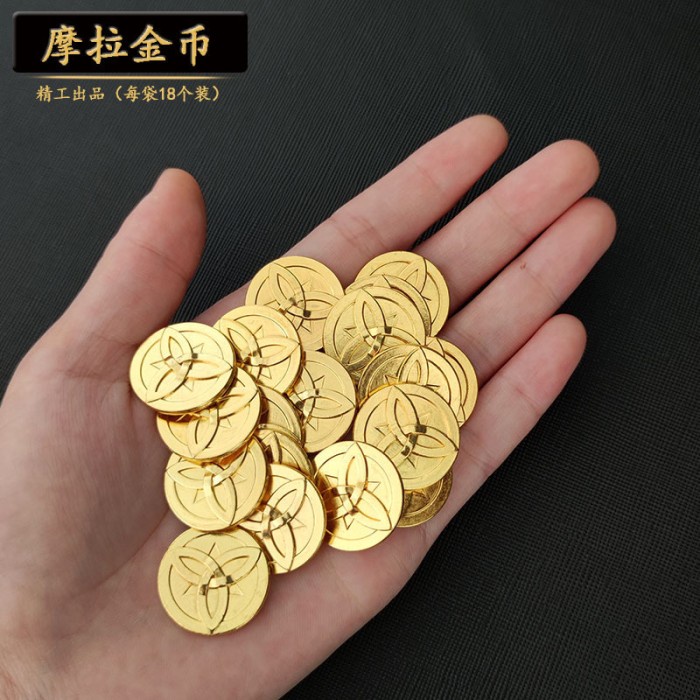 Small Mora Coin Genshin Impact Accesories In Game Currency Anime