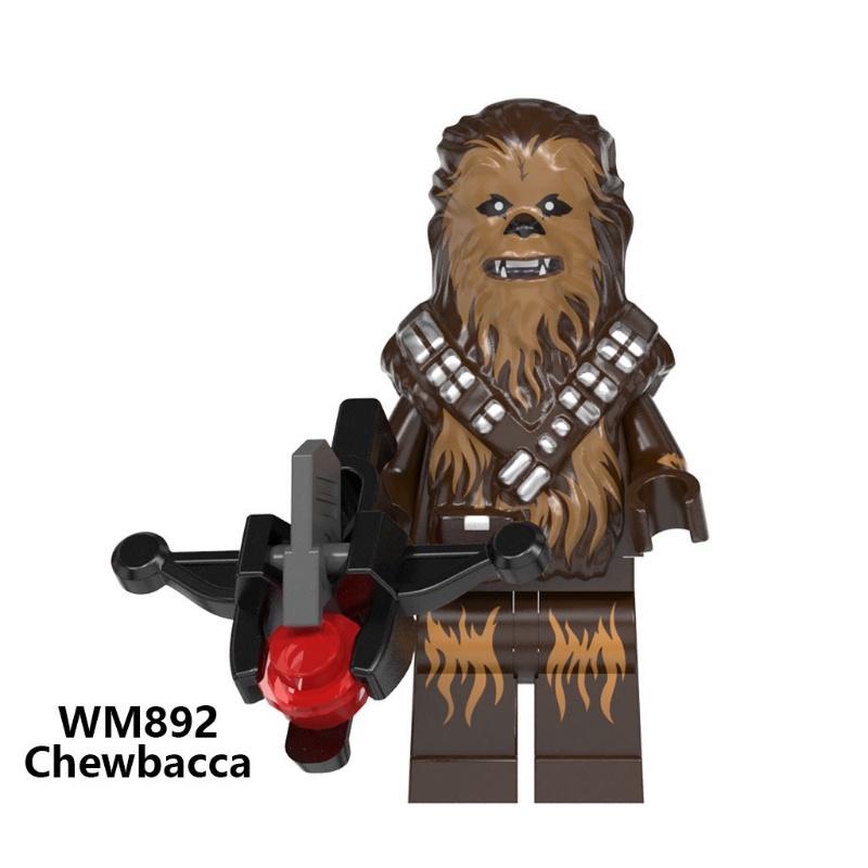 Star Wars Mini Figure Darth Vader Chewbacca Finn Rey Puzzle Rakitan Mainan Blok Bangunan