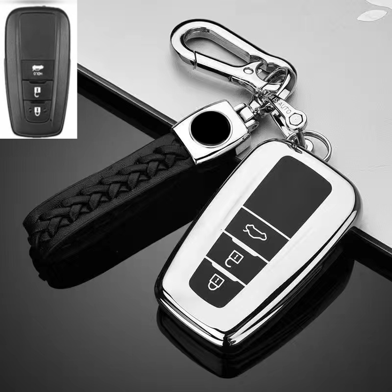 Untuk Toyota Hilux Revo/Innova/Veloz/rush/Yaris/Raize/Perodua Fortuner Keyless Remote Silikon Penutup Kunci Mobil Casing