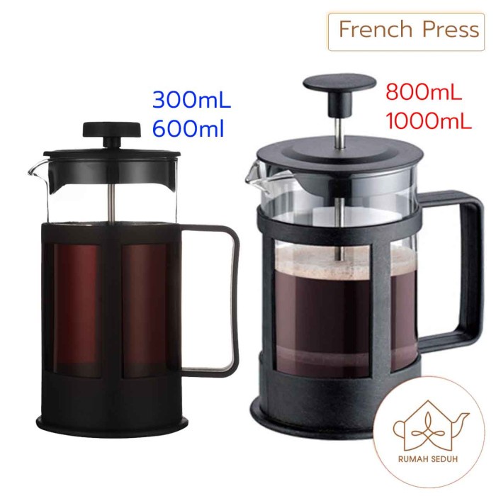 FRENCH PRESS UNTUK KOPI - TEKO KOPI DENGAN SARINGAN- SARINGAN KOPI TEA PITCHER TEKO FILTER COFFEE