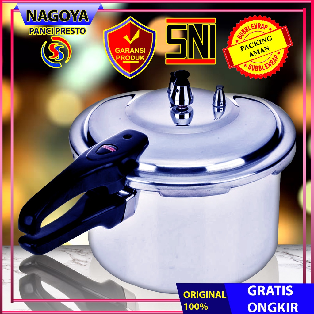 Panci Presto NGY Pressure Cooker Aluminium Pot 8 L