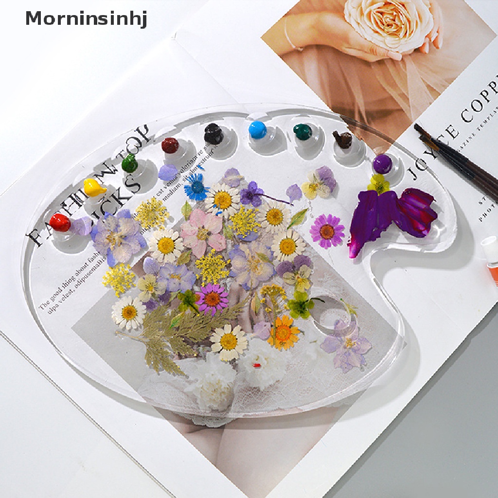 Mornin Handmade Palette Pigment Brush Resin Cetakan Cat Tray Kotak Alat Membuat Perhiasan id