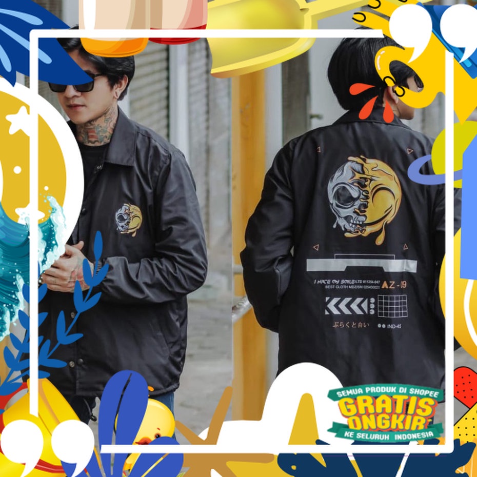 Jaket Coach Original Shinzuku // Jaket Pria Navy Army // jacket bandung Premium// Jaket Coach Bisa C